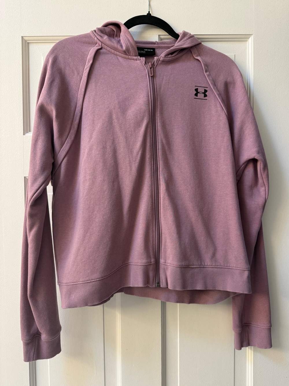 Under Armour Rival Fleece Mauve Pink Full Zip Hoodie Women’s L